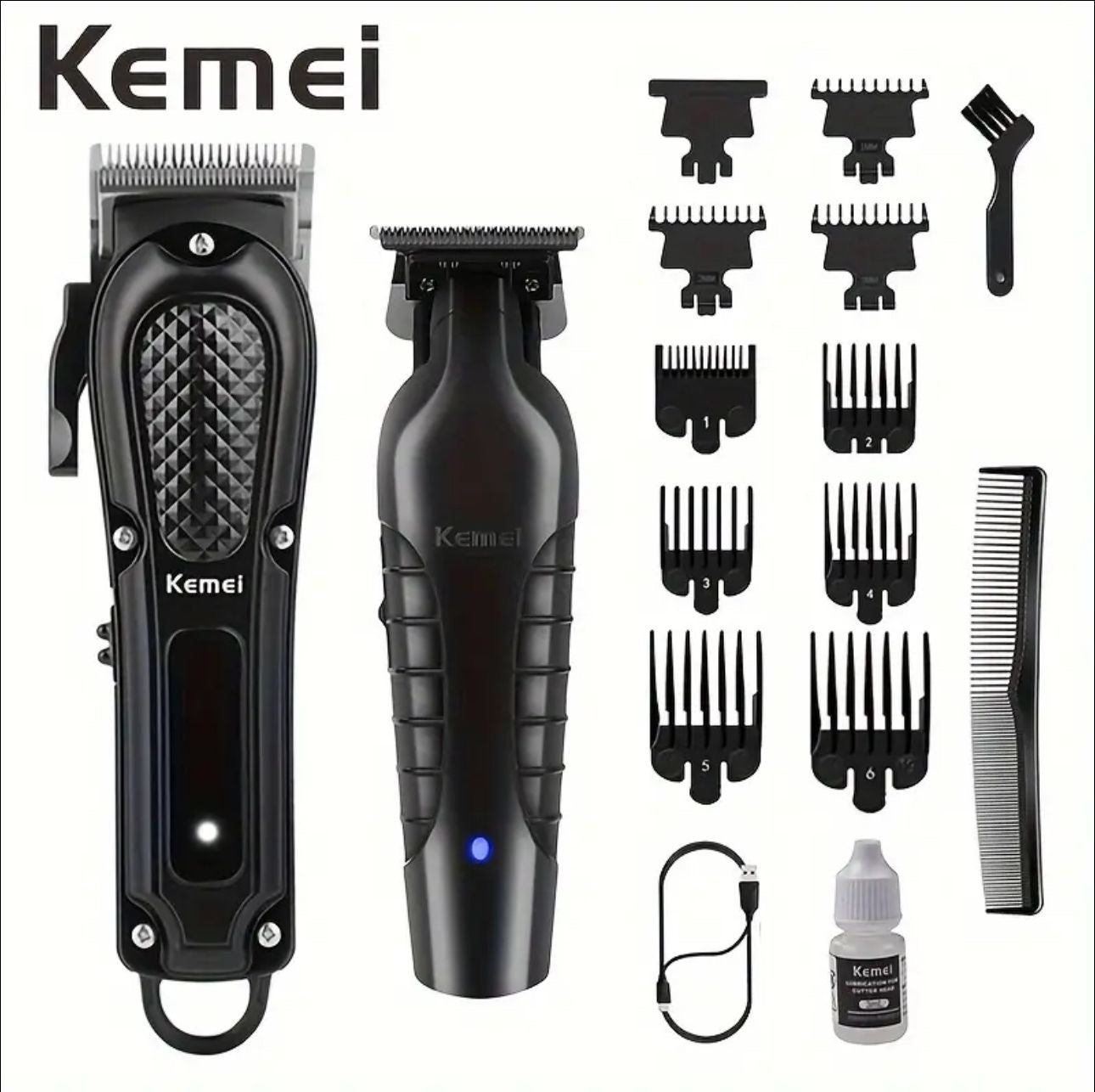 Combo Kemei 2 en 1
Abejón de Recortar + Trimmer de Afeitar