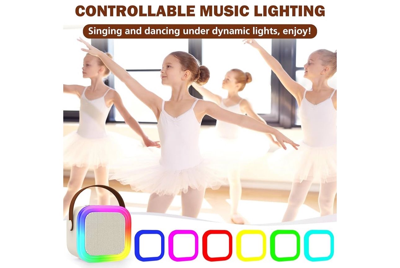 🎤🔊 Set de Karaoke Portátil con Bocina LED y 1 Micrófonos Inalámbrico (Cod.K12)
💰RD$795