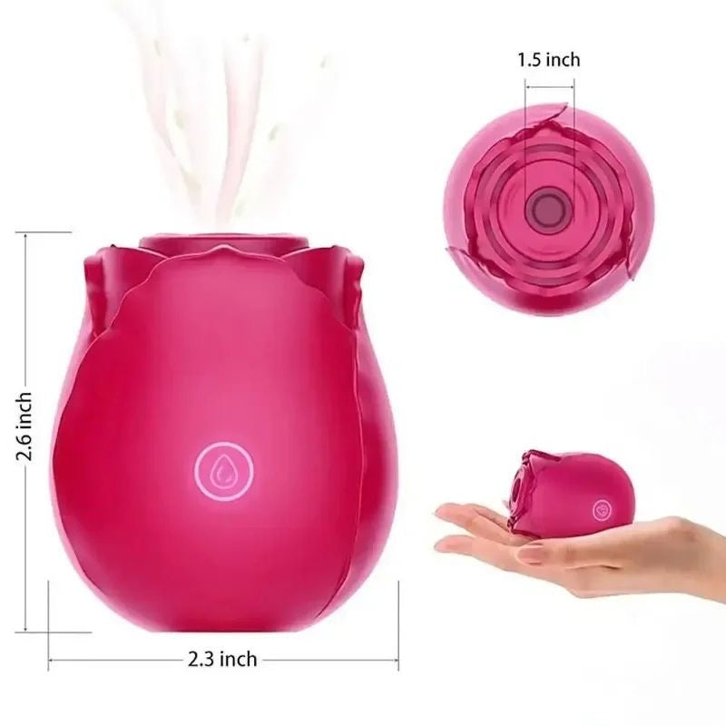 Vibrador Succionador Recargable Tipo Flor 🌹