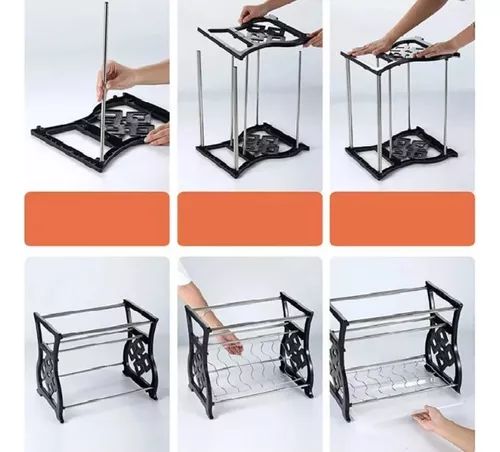 PLATERO ESCURRIDOR Pasta Metal 2 Niveles 2 bandeja 41x28x35cm (Cod.018)