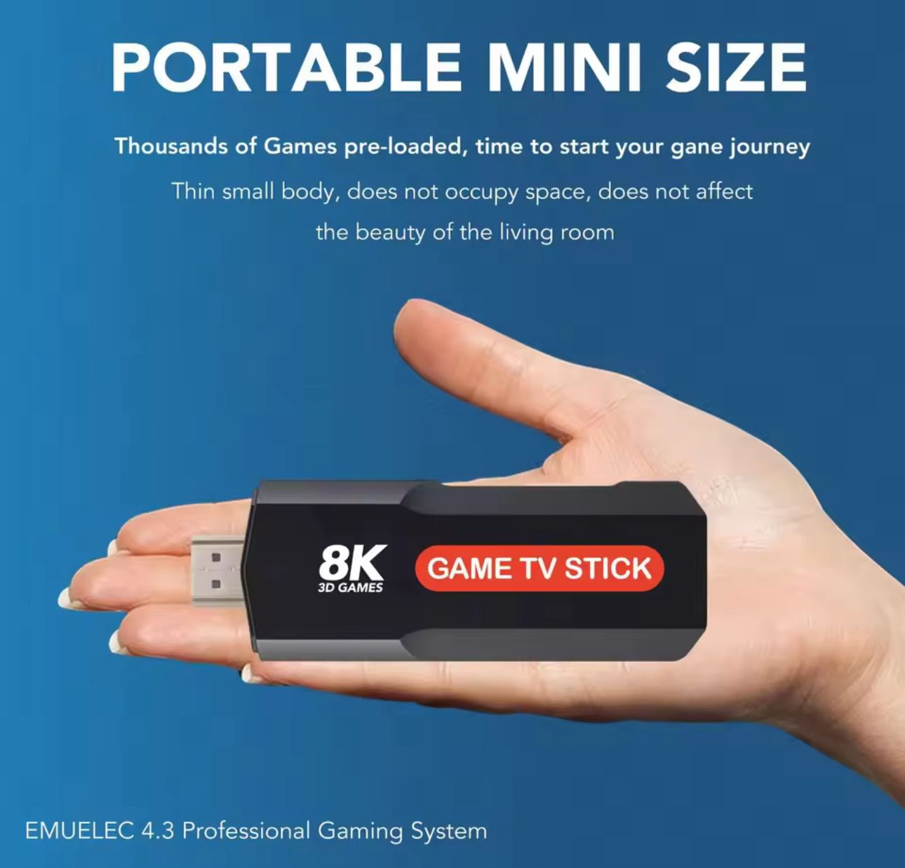 🎮🔥 Game TV Stick 8K Ultra HD– Consola Retro + Sistema Dual. (Cod.8Kx2)