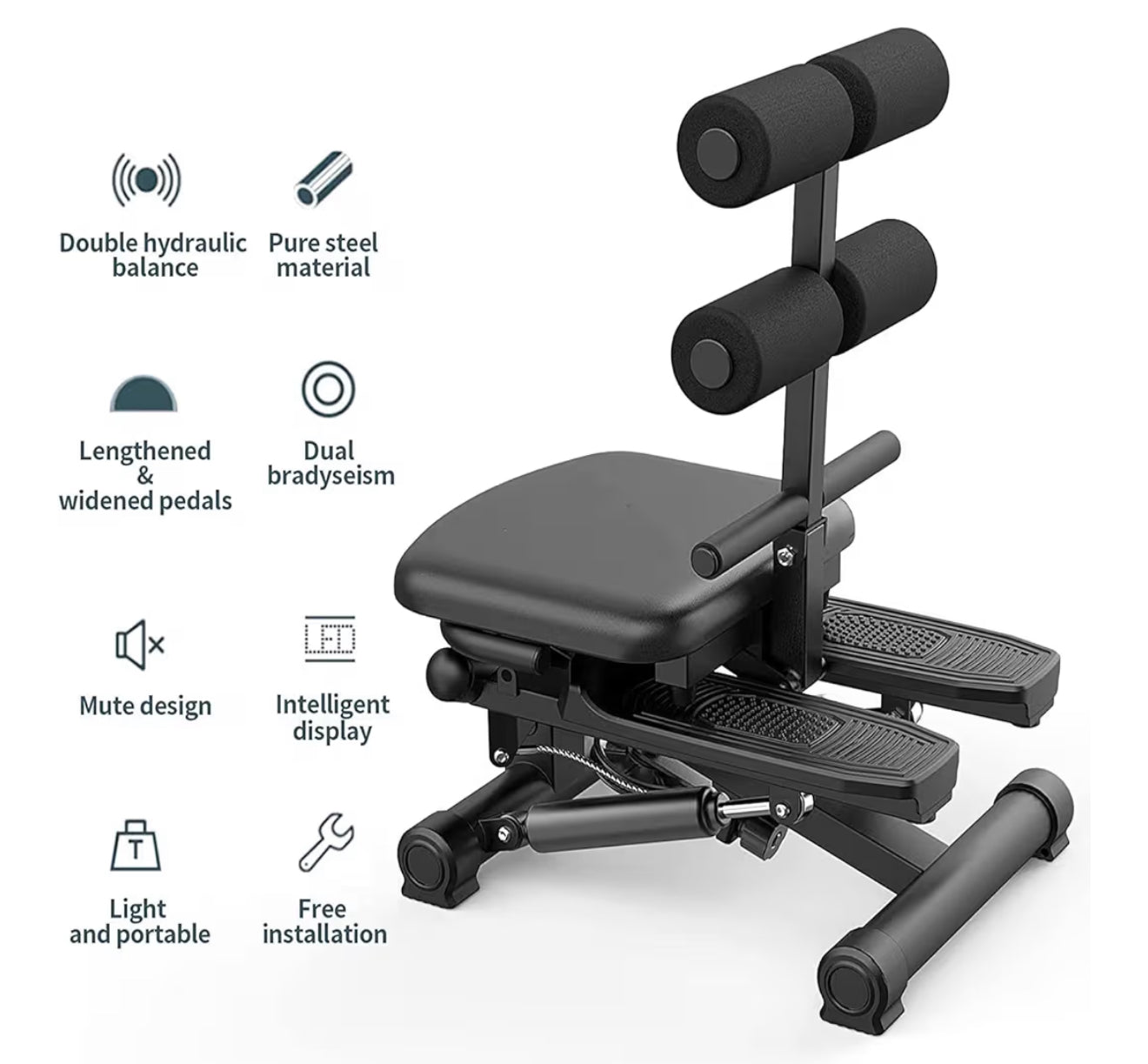 🏋️♀️ Máquina Stepper Multifuncional 3 en 1 – Entrenamiento Total del Cuerpo 🏋️♀️
(Cod. BS-HP1)
💰 Precio: RD$5,495