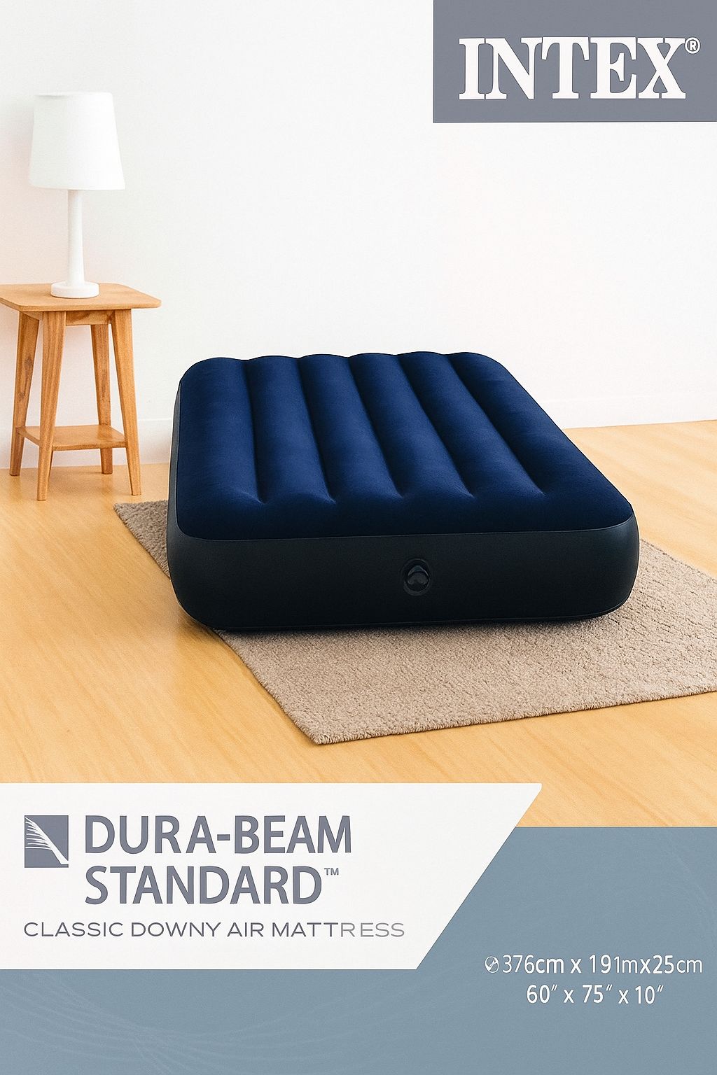 🛏️ Colchón Inflable Intex Dura-Beam Standard – Individual
🆔 Cod.64756 | (30x75x10cm)
💰 RD$1,495