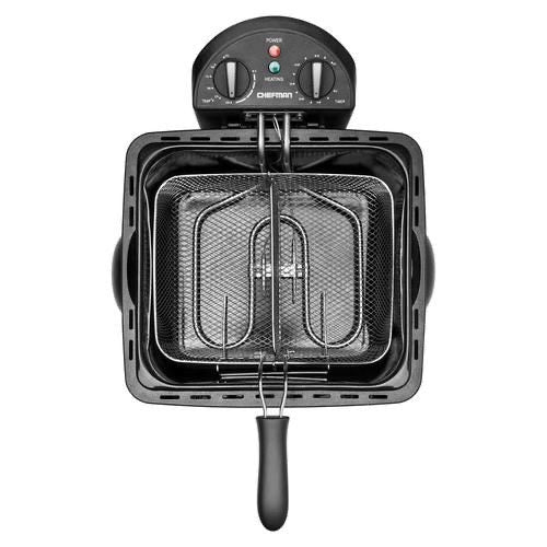 Freidora De Acero Inoxidable Eléctrica Chefman XL 4,3 L
