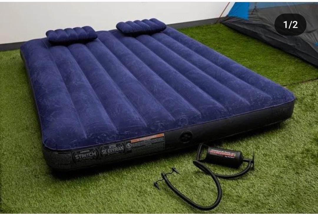 Colchón Inflable de (60)
+Bomba + (2) Almohadas