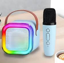 🎤🔊 Set de Karaoke Portátil con Bocina LED y 1 Micrófonos Inalámbrico (Cod.K12)
💰RD$795