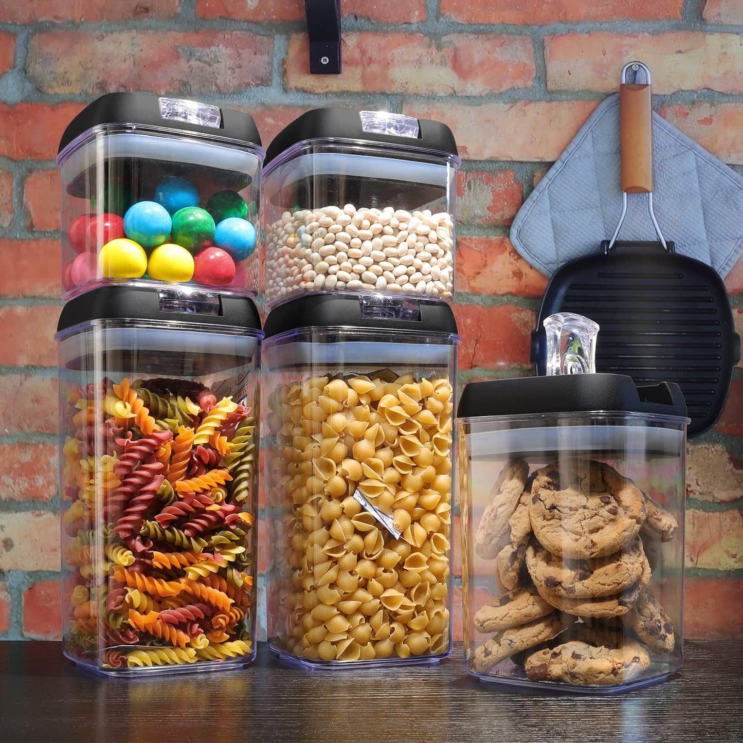 🥳✨ Set de Envases Organizadores Herméticos 7 en 1 ✨🥳
¡Despídete del desorden en tu cocina y mantén tus alimentos siempre frescos! 🥖🍪🍬