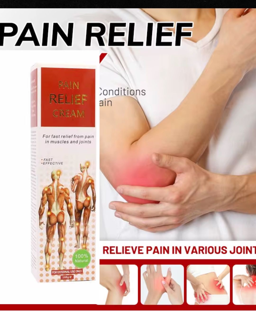 Crema Para el Dolor Muscular 
l