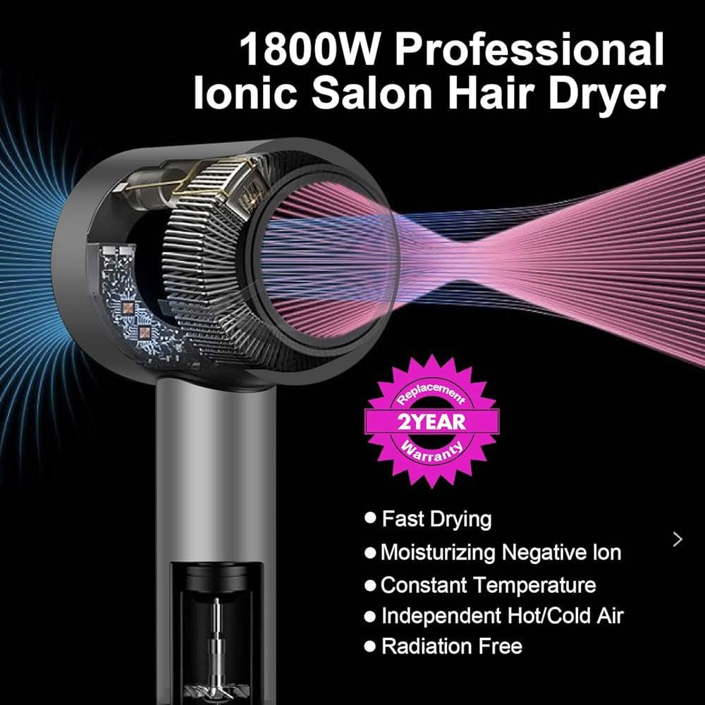 💨 Secador de Pelo Supersónico + Accesorios (Cod.026)
