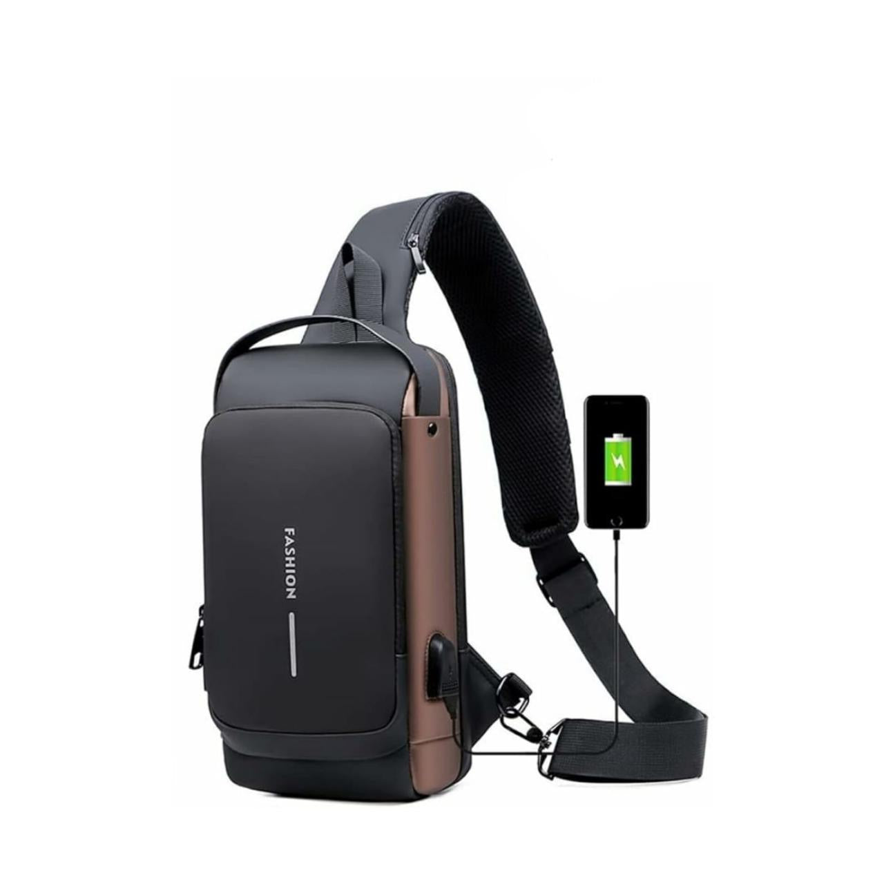 Bolso Cruzado de Hombre Impermeable y Candado de Seguridad
(Cod.M-35)