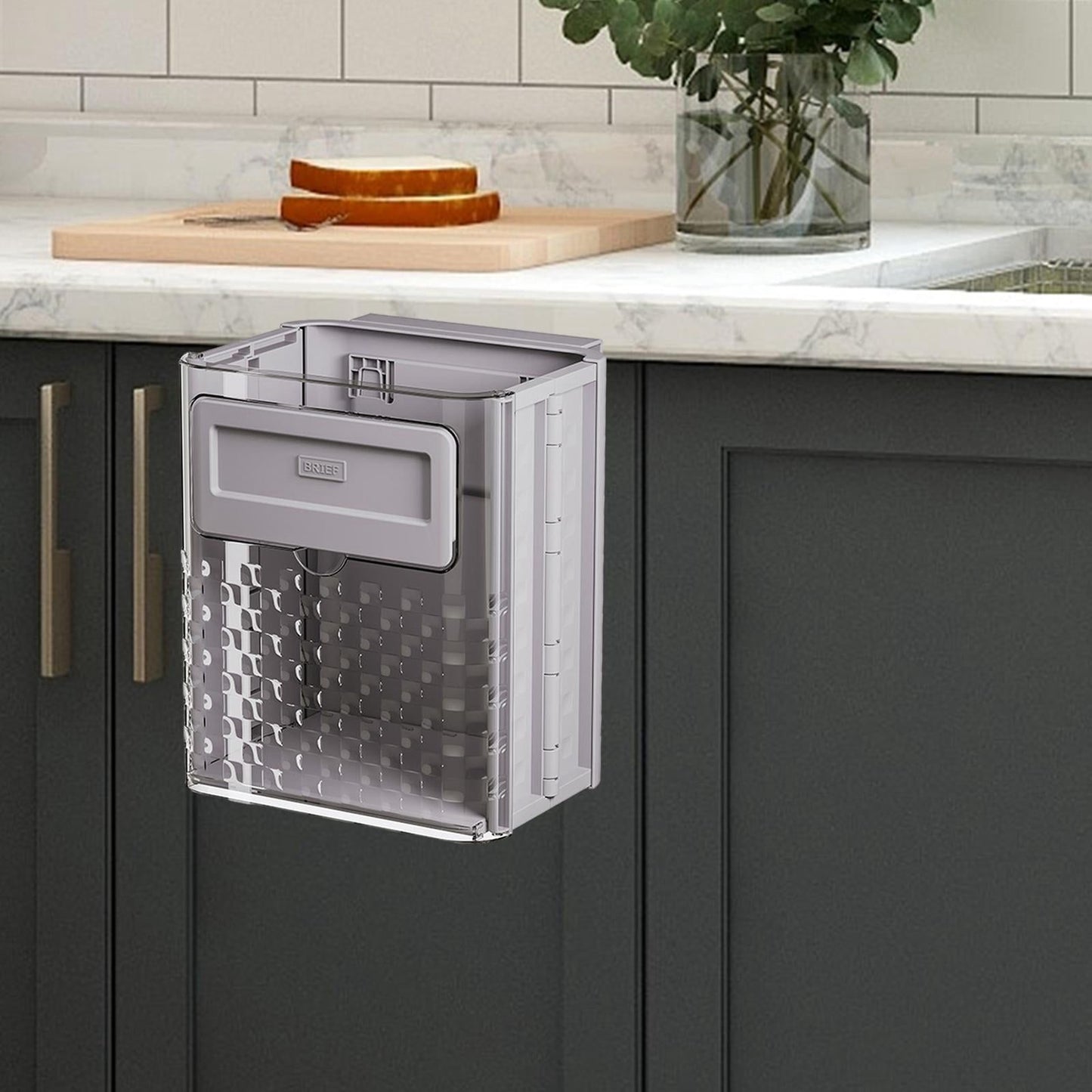 Zafacón Plegable de Cocina Portátil Transparente (Cod.T-001)