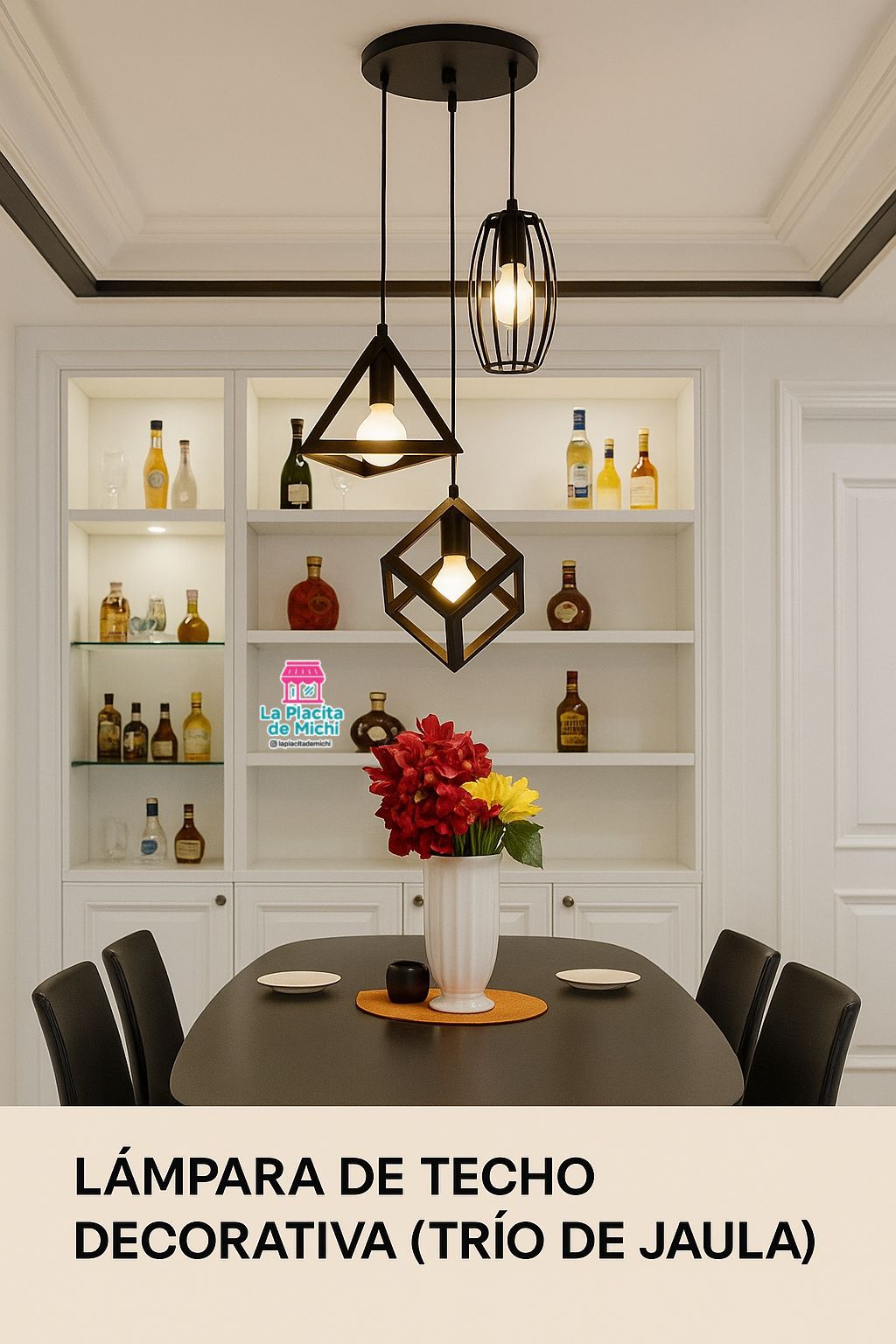 đź’ˇ Lámpara de Techo Decorativa (TrĂo de Jaula) (Cod.2183-3)
đź’° RD$1,495