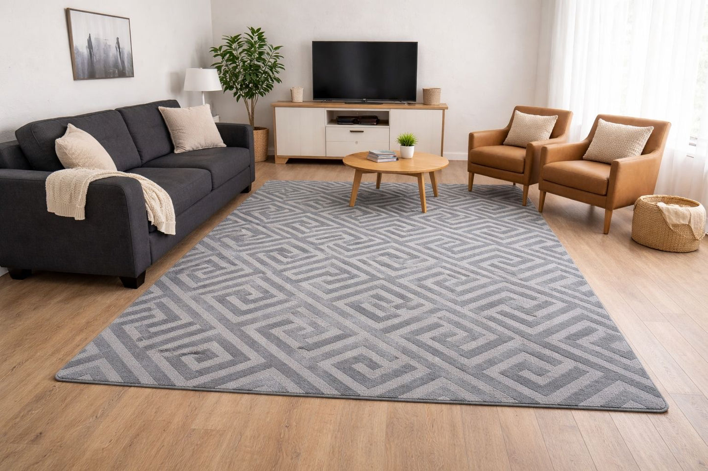 🛋️✨ ALFOMBRA DECORATIVA MODERNA – ELEGANCIA Y CONFORT PARA TU HOGAR ✨🛋️ GRIS
📐 Medida: 160 × 230 cm
💰 Precio: RD$3,495