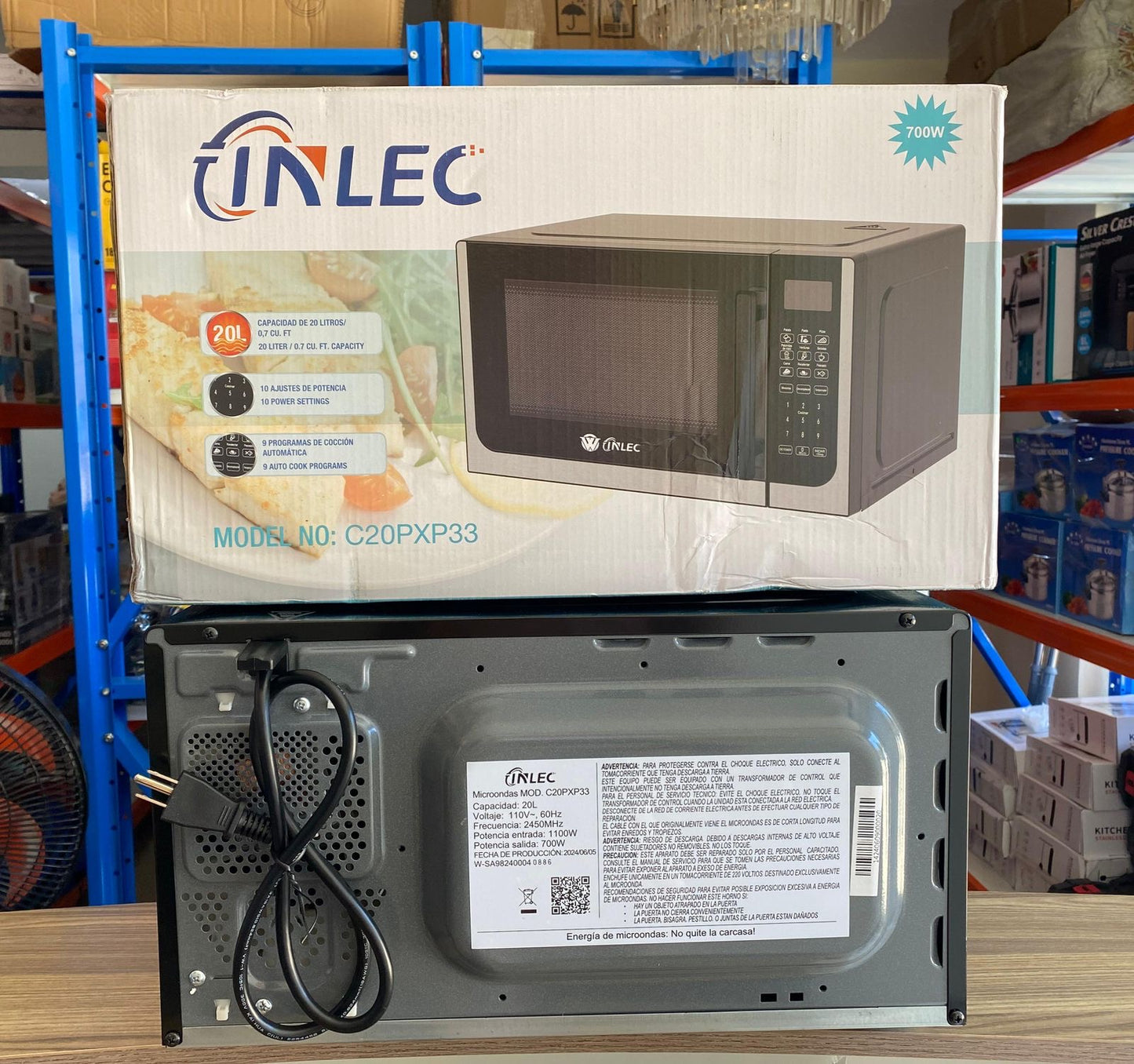 Microondas Digital 700W (20Litros) (Cod.XP33)