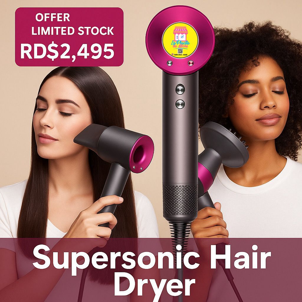 💨 Secador de Pelo Supersónico + Accesorios (Cod.026)