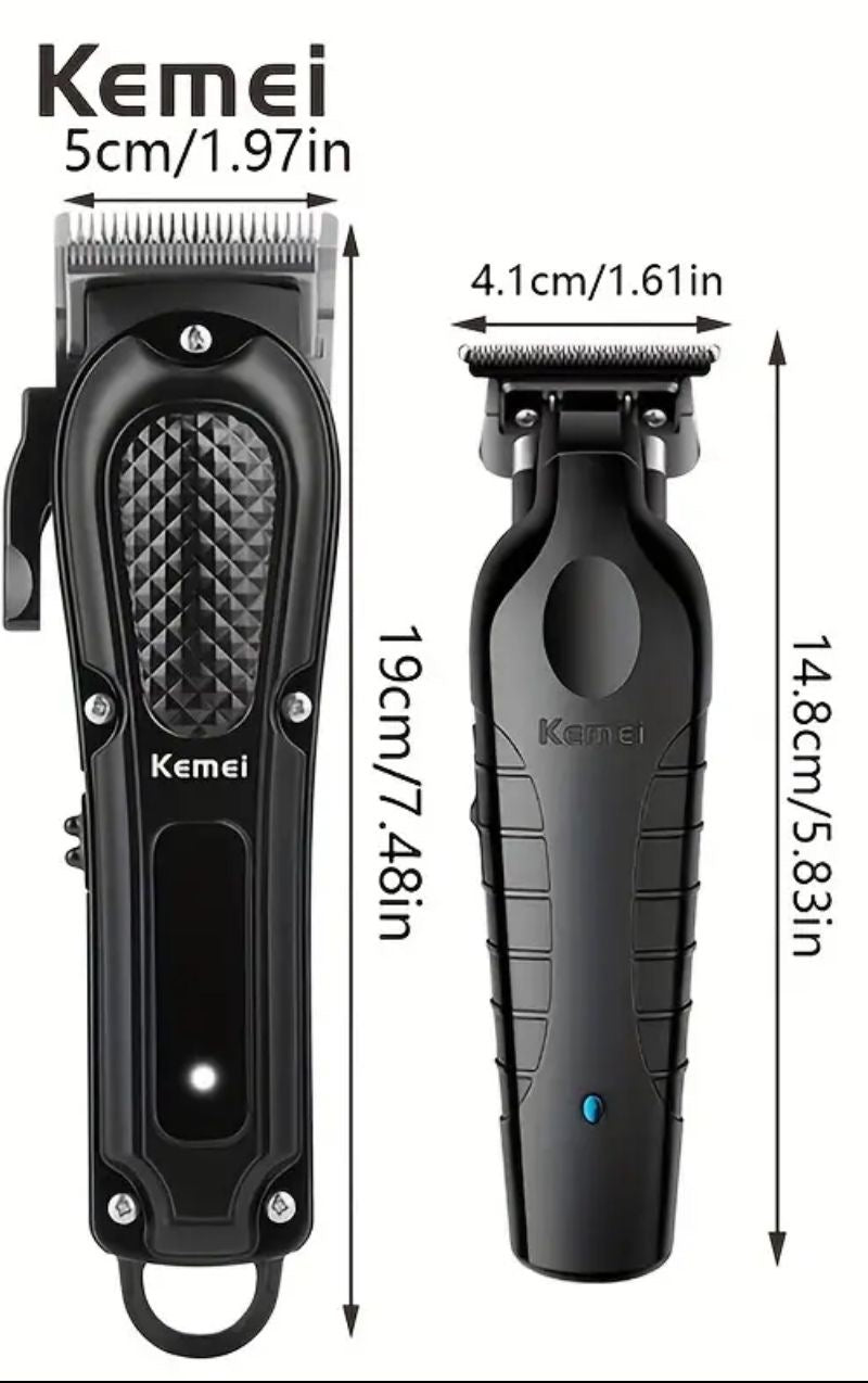 Combo Kemei 2 en 1
Abejón de Recortar + Trimmer de Afeitar
