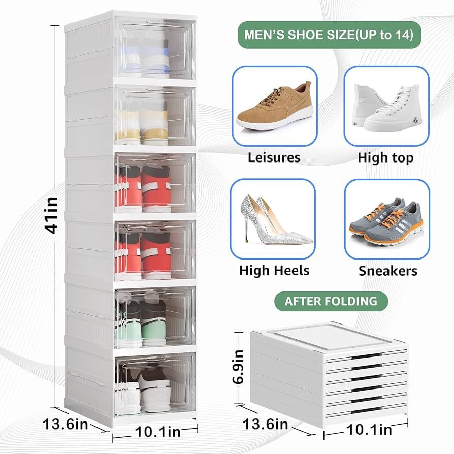 Zapatera Pegable de 6 Niveles