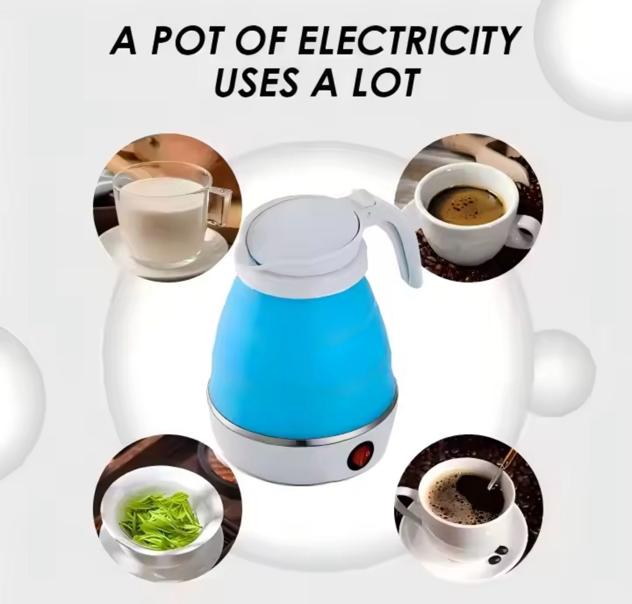 🔥🚿 Hervidor Eléctrico Plegable de Viaje – 600W / 600ml (Cod.2008)