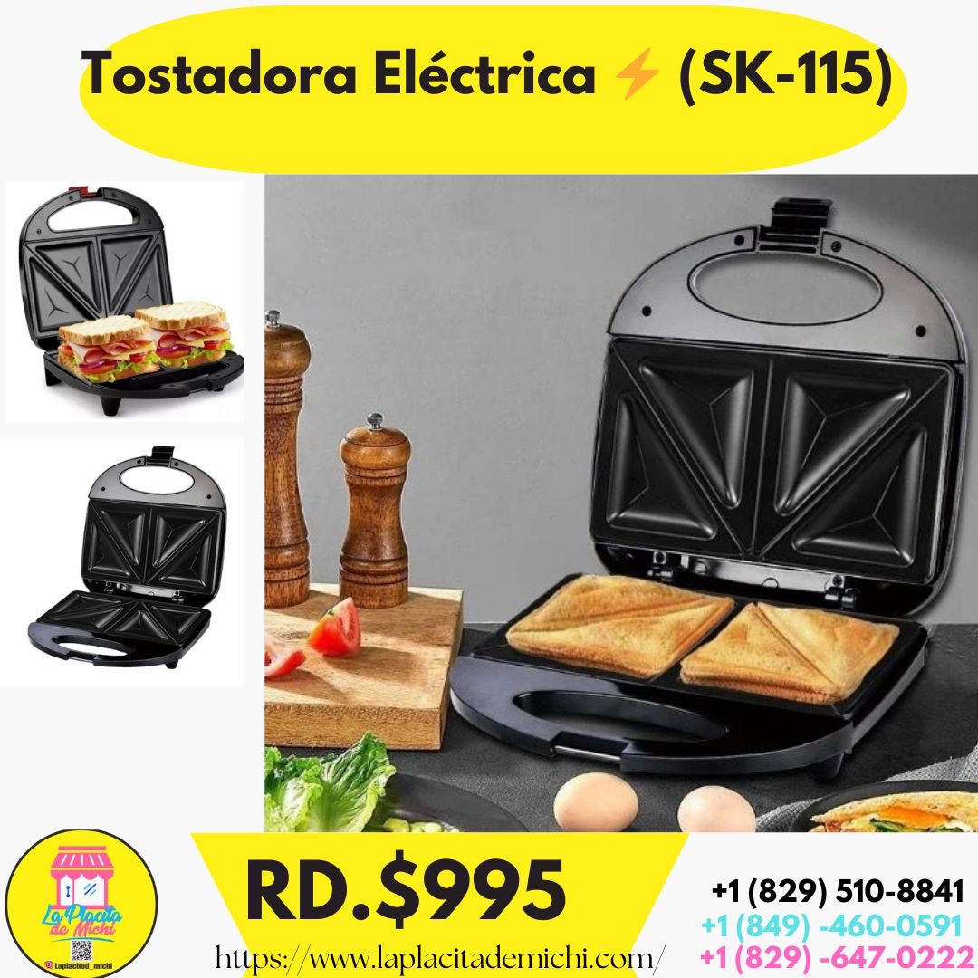 Tostadora Sandwichera Eléctrica ⚡️ (SK-115)