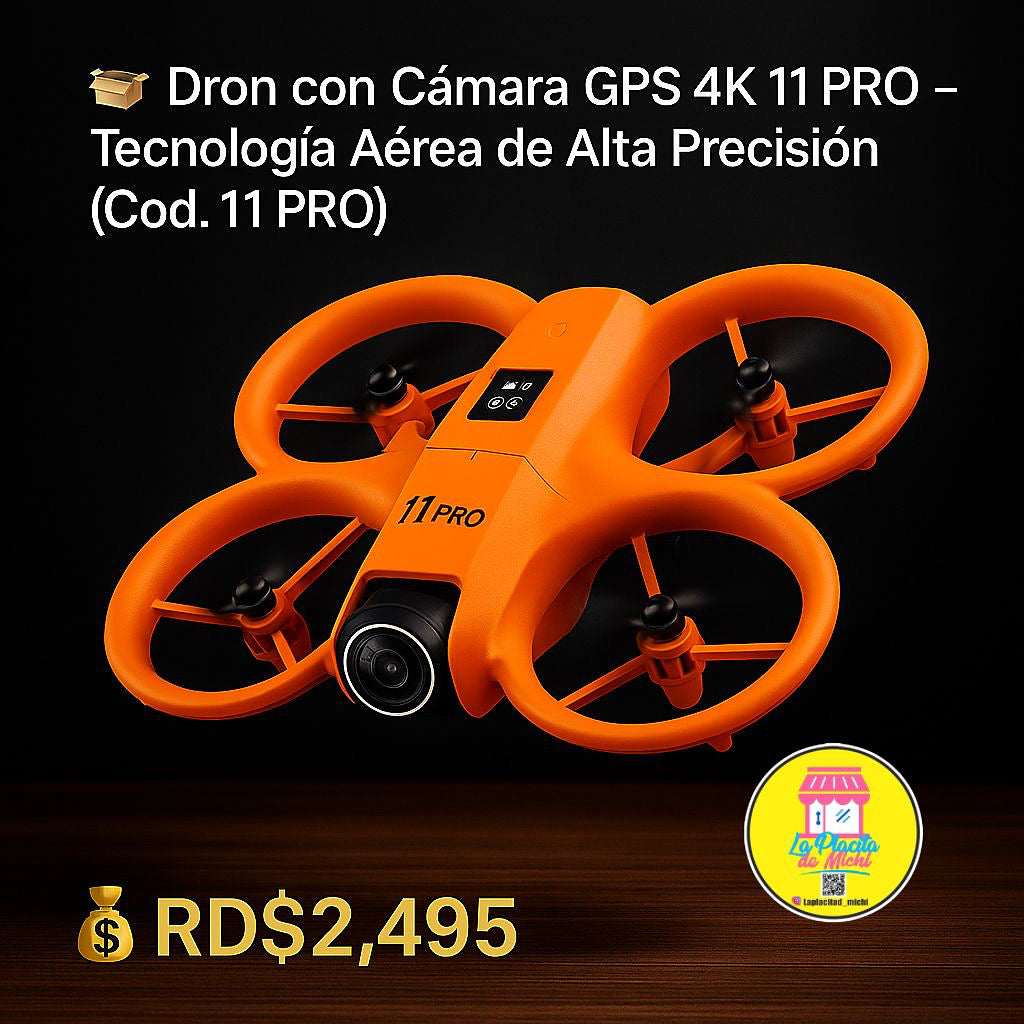📦 Dron con Cámara GPS 4K 11 PRO – Tecnología Aérea de Alta Precisión
(Cod. V66 11 PRO)