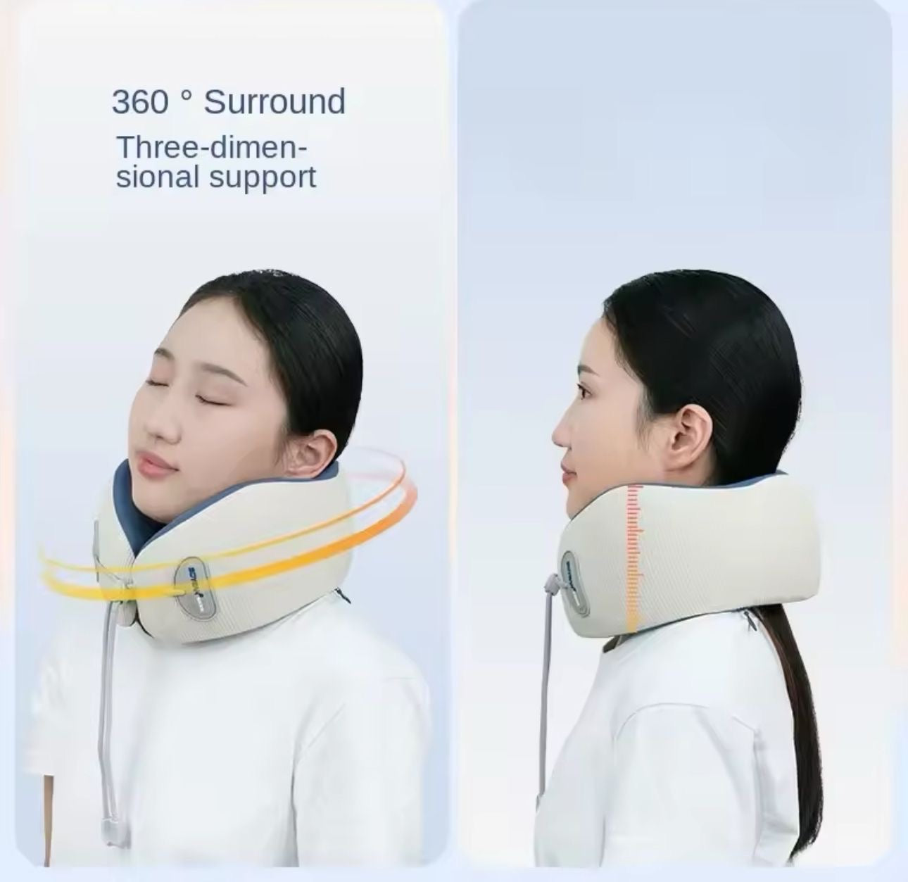 Almohada Masajeadora Recargable con Calefacción y Masajes