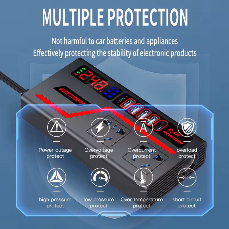 ⚡ Energía donde vayas
🔌 Convertidor de Potencia 200W para Coche (Cod.Hy-0403)