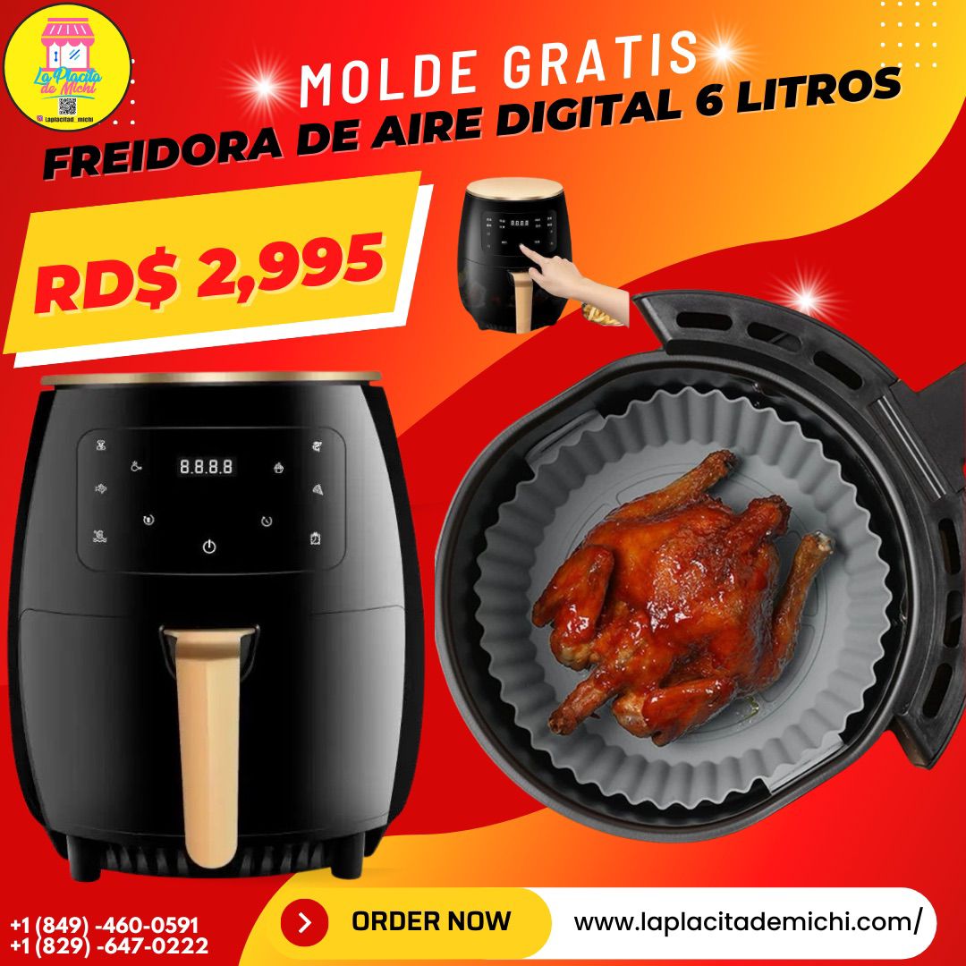 Freidora de Aire Digital 6 Litros
