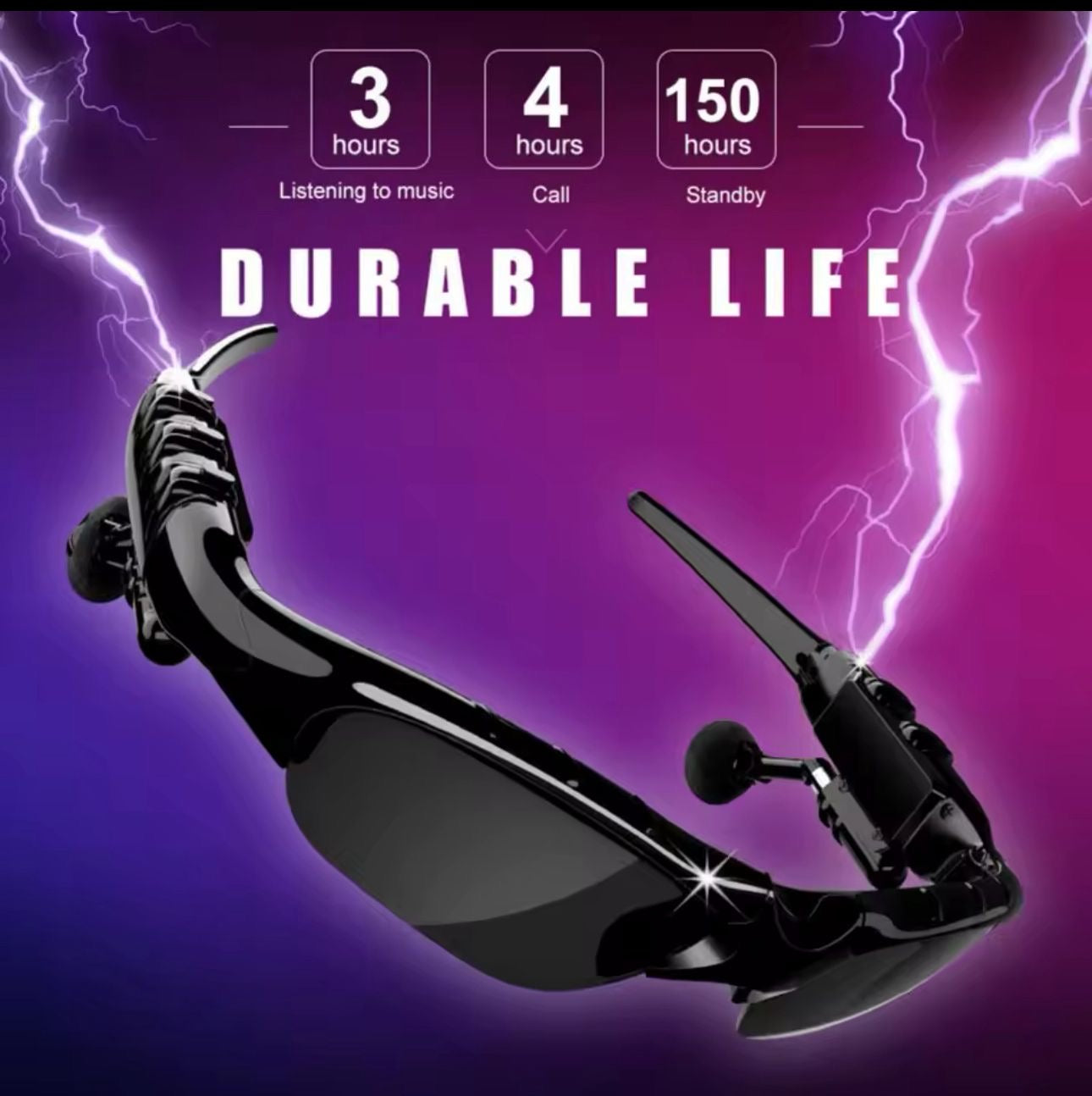 🕶️🔊 Gafas Inteligentes Bluetooth 5.0 – Estilo, Conectividad y Protección UV en Uno (Cod.-009)