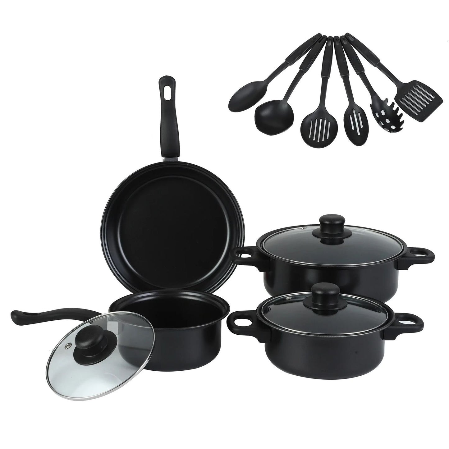 🍳✨ Set de Ollas y Sartenes Juego de Utencilios de 13 Piezas – ✨🍳
💰RD$1,295