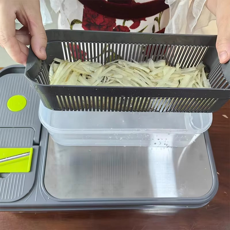 🍴 Set de Cortador y Rallador Multifuncional 20 en 1
(Cod. KITCH-20X)