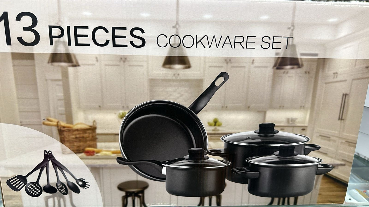 🍳✨ Set de Ollas y Sartenes Juego de Utencilios de 13 Piezas – ✨🍳
💰RD$1,295