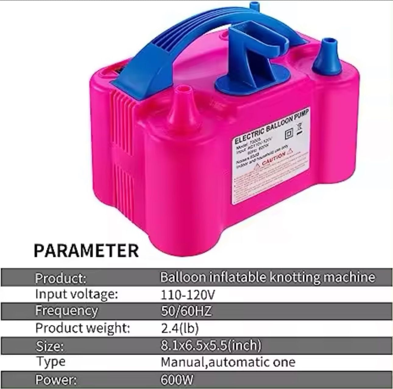 Bomba de globo de aire eléctrica