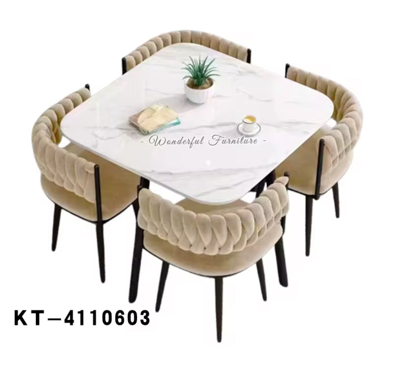 🍽️✨ Set de Comedor Moderno 4 Plazas ✨🍽️ (Cod.409)