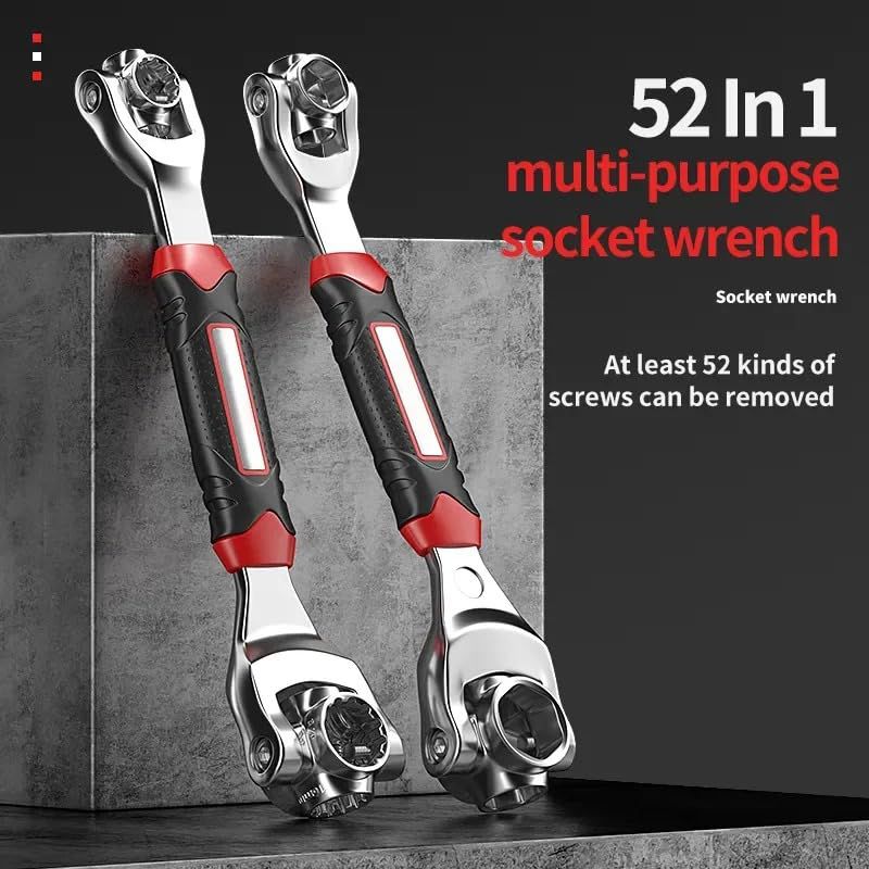 🔧 Llave Universal 52 en 1 con Trinquete 360° (Cod.187)