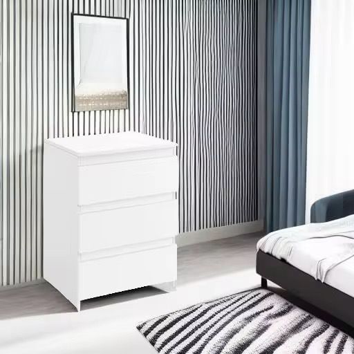 🛏️ Mesita de Noche de Madera Blanca – Elegancia y Funcionalidad en Cada Rincón
(Cod.283275)