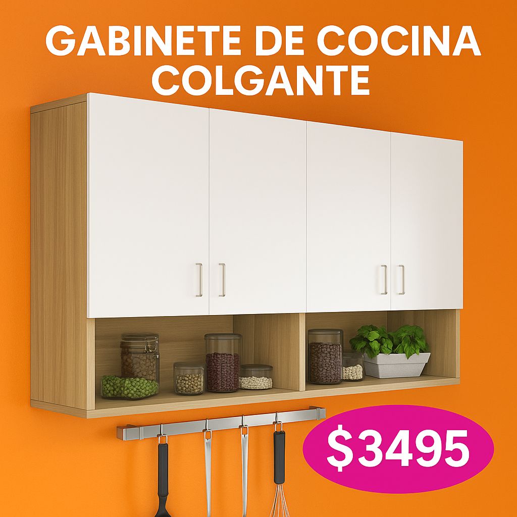 🪟 Gabinete de Cocina Colgante (4 Gavetas) (Cod. 80061)
💰 RD$3,495