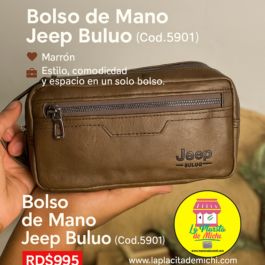 Bolso de Mano Jeep Buluo (Cod.5901)
🖤 Negro | 🤎 Marrón
💼 Estilo, comodidad y espacio en un solo bolso.