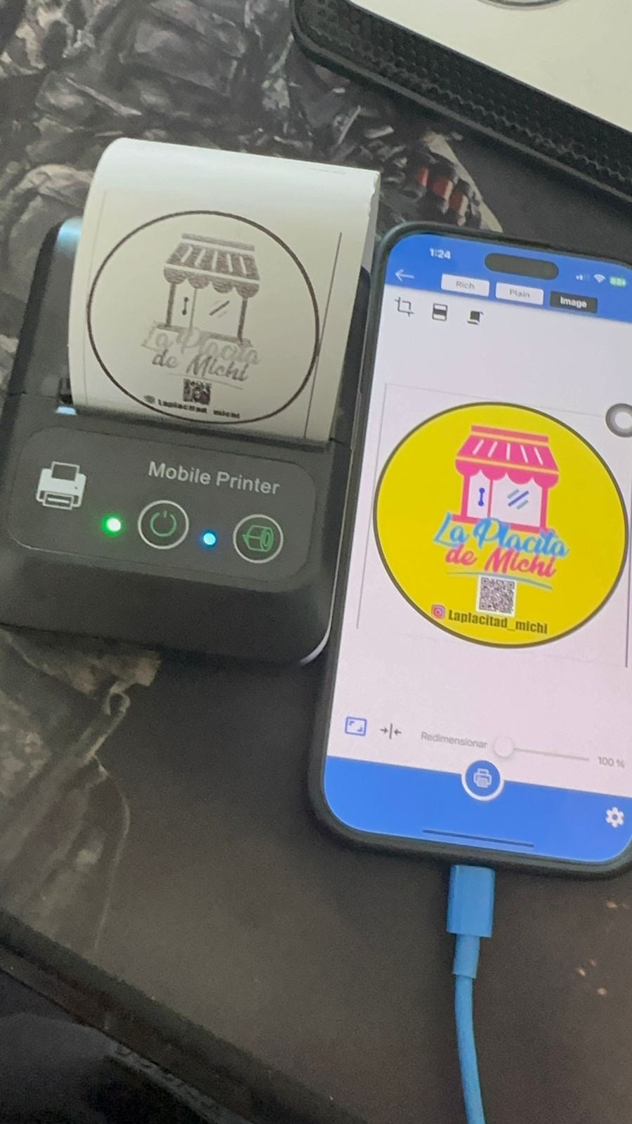 Mini Impresora Bluetooth (H50) Portátil