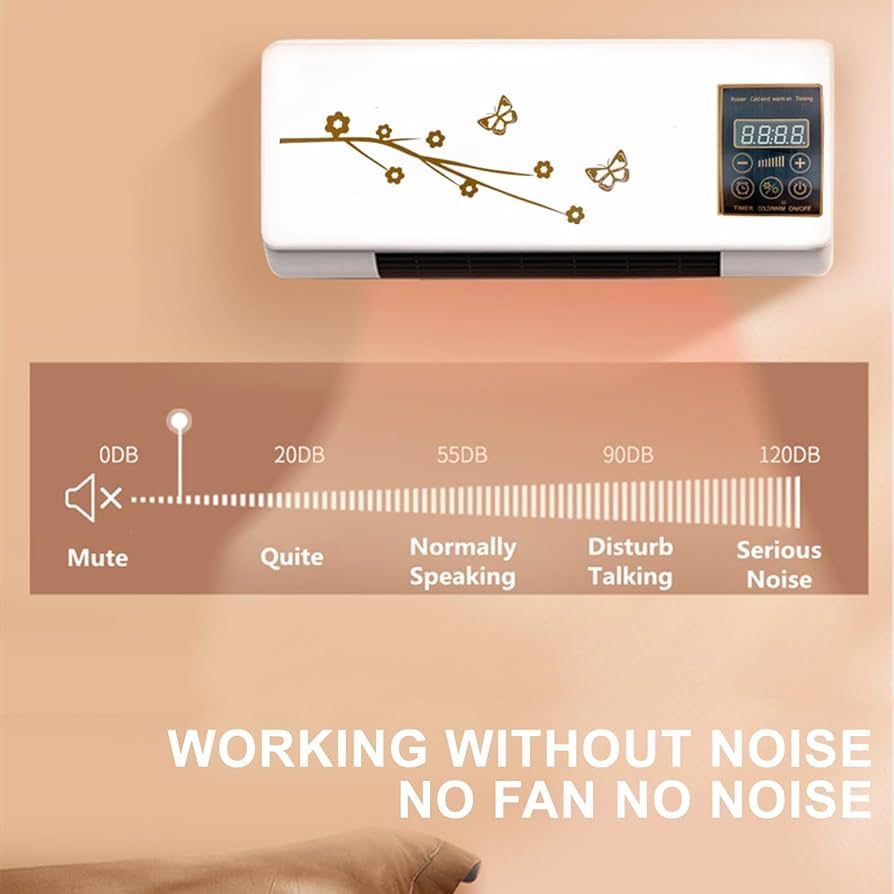 Aire Portátil de Pared 2 en 1 con Calefacción y Control Remoto (Cod.0115)