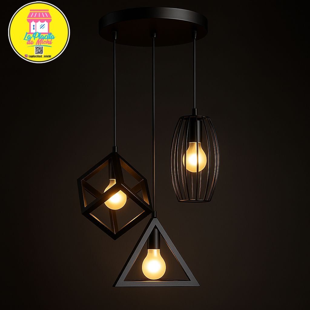 đź’ˇ Lámpara de Techo Decorativa (TrĂo de Jaula) (Cod.2183-3)
đź’° RD$1,495