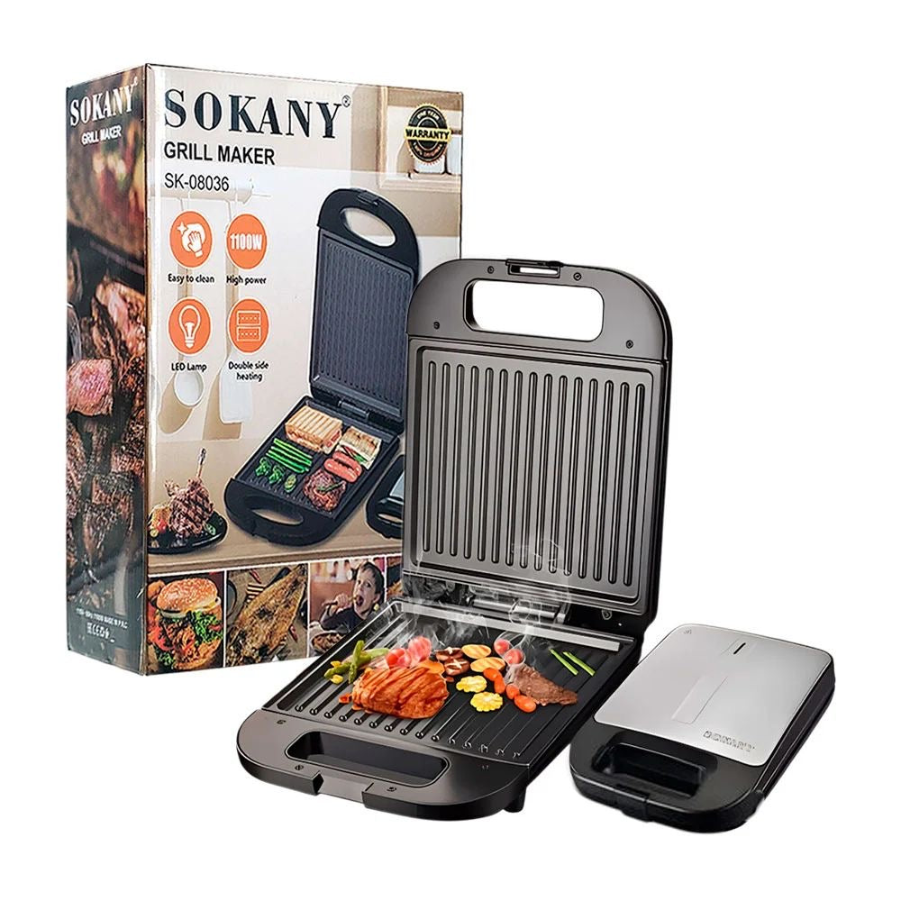 🔥⚡ Parrilla Eléctrica Sokany Grill Maker – Cocina Rápido, Fácil y Sin Complicaciones ⚡🔥 (Cod. SK-08036)
💰RD$2,495