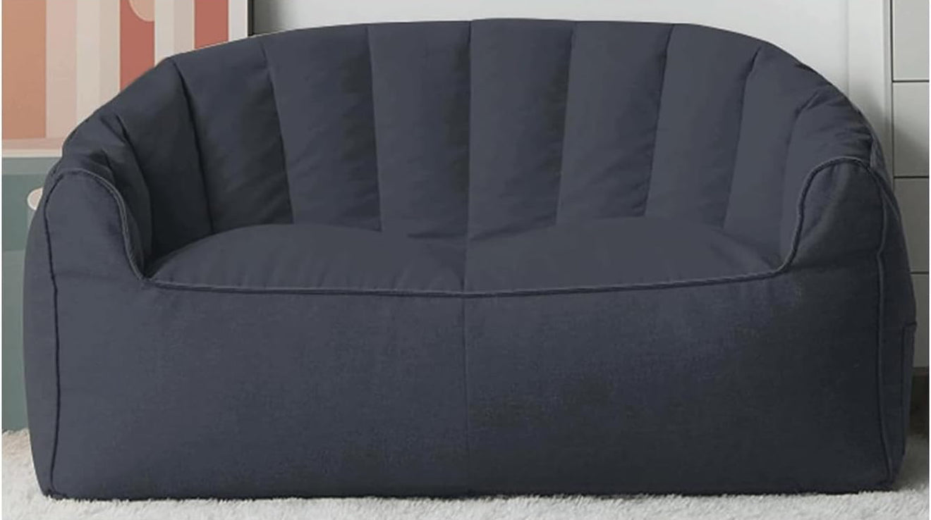 🛋️✨ Sofá Puff 2 Plazas de Algodón y Lino ✨🛋️ (Cod.1-1) (Empacado al Vacío)