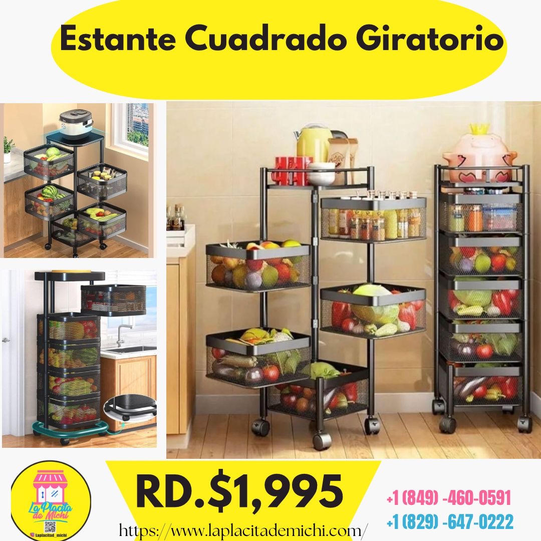 Estante Cuadrado Giratorio