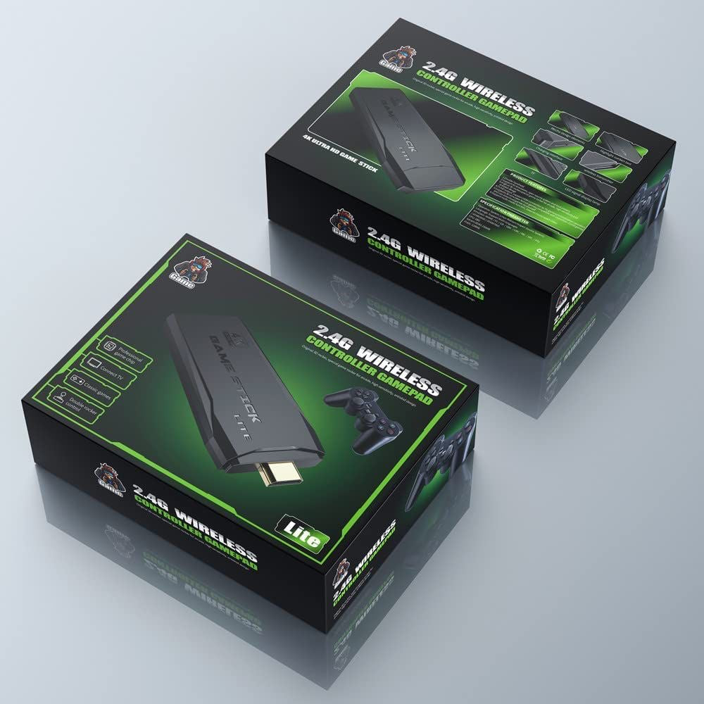 4K Ultra HD Game Stick Lite 2.4G
💰RD$1,995
Consola de Juegos 🎮 4K
Con Salida HDMI y 2 Controles incluye ( 10.000 Juegos Diferentes.)
- 2 Controles (no incluye batería)