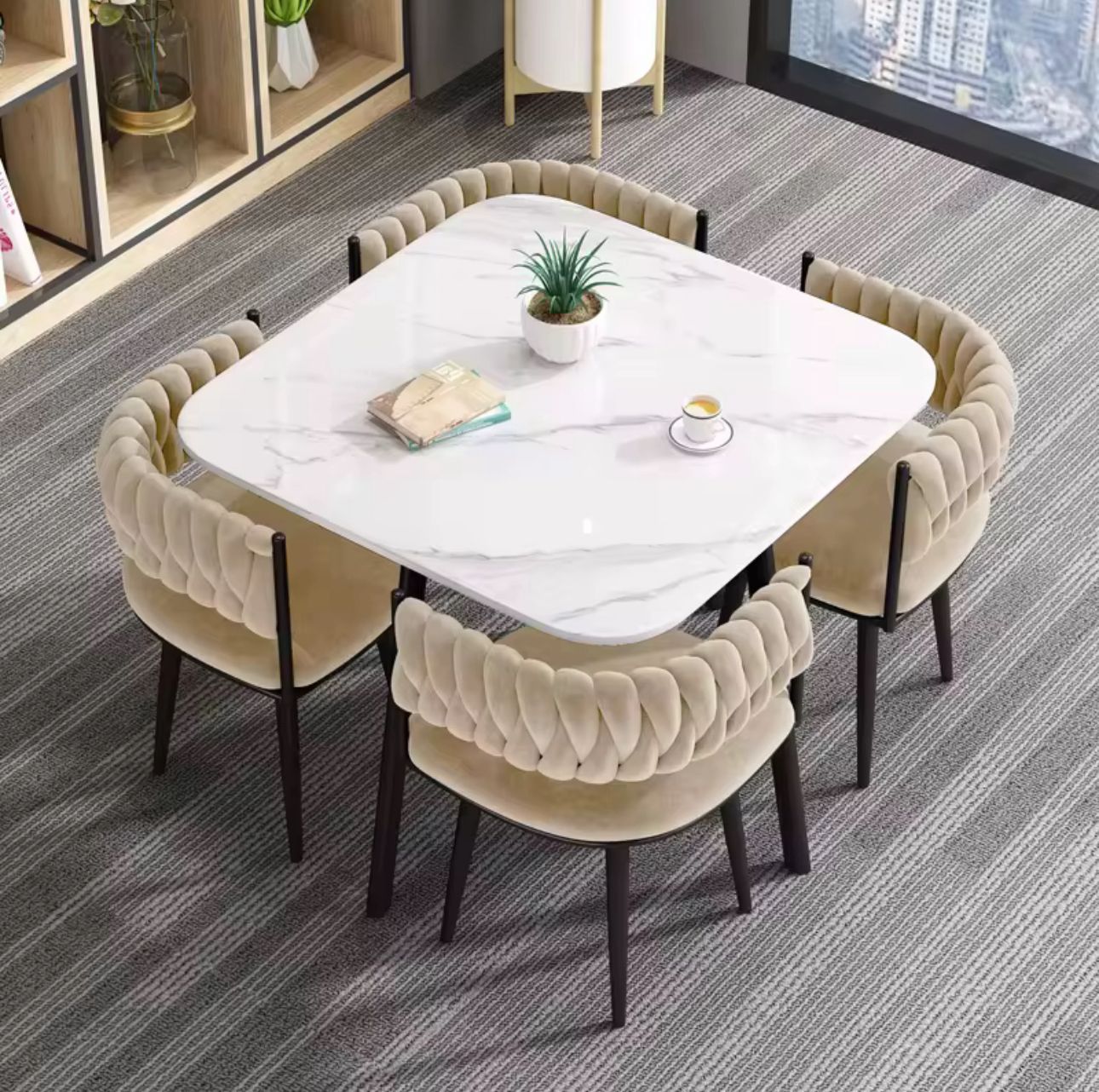 🍽️✨ Set de Comedor Moderno 4 Plazas ✨🍽️ (Cod.409)