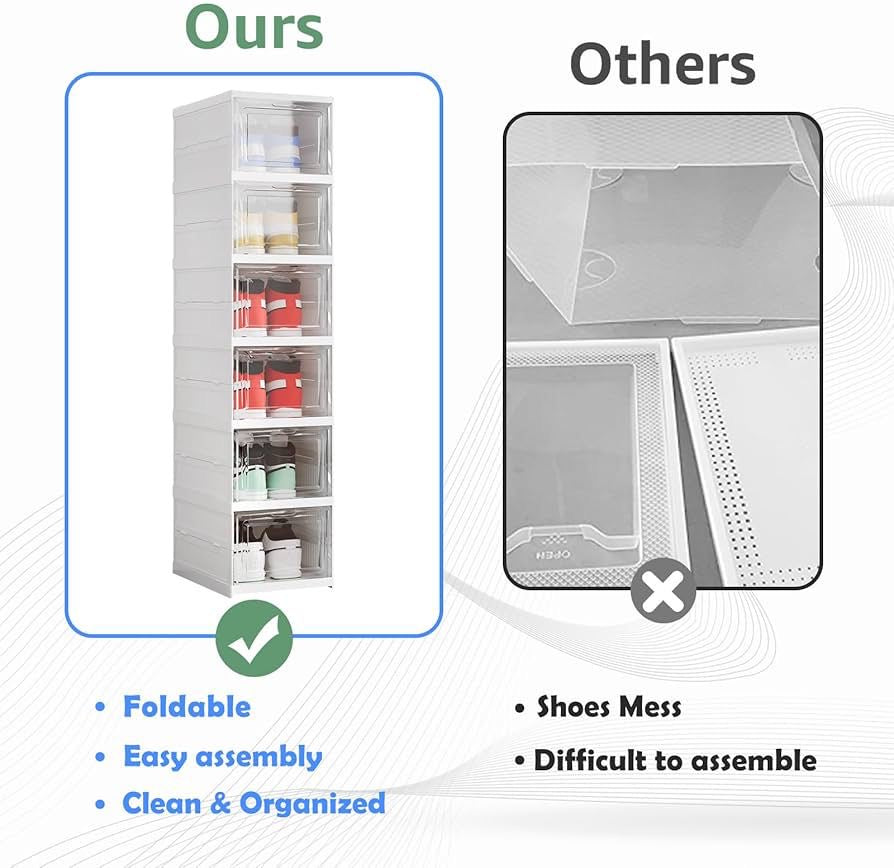 Zapatera Pegable de 6 Niveles