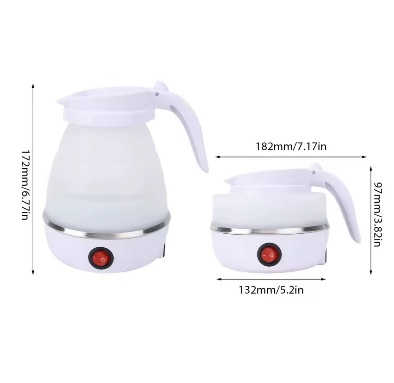 🔥🚿 Hervidor Eléctrico Plegable de Viaje – 600W / 600ml (Cod.2008)