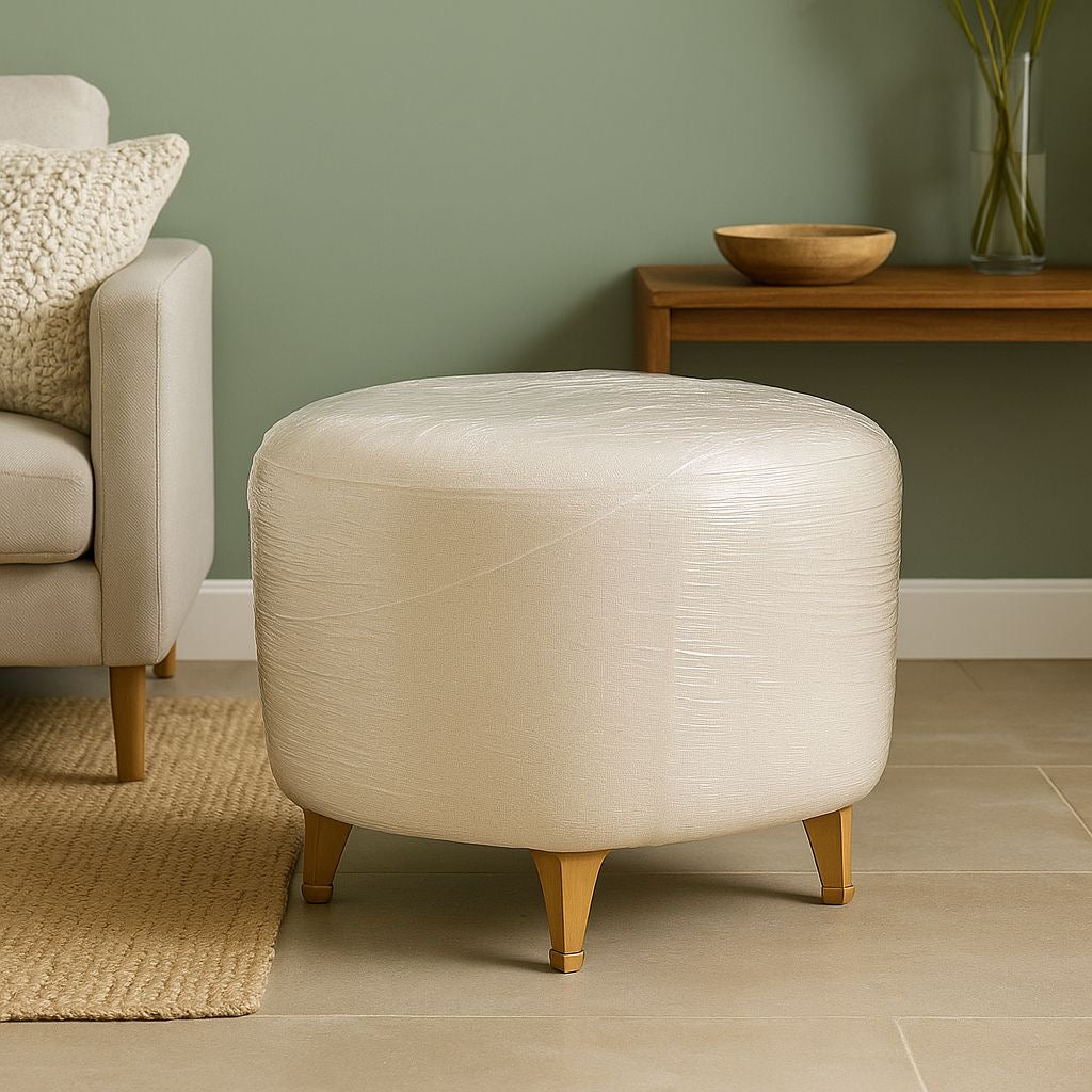 🪑✨ Puff Tapizado Redondo con Patas Elegantes ✨🪑(50x50cm) Estilo Redondo
💰RD$2,995