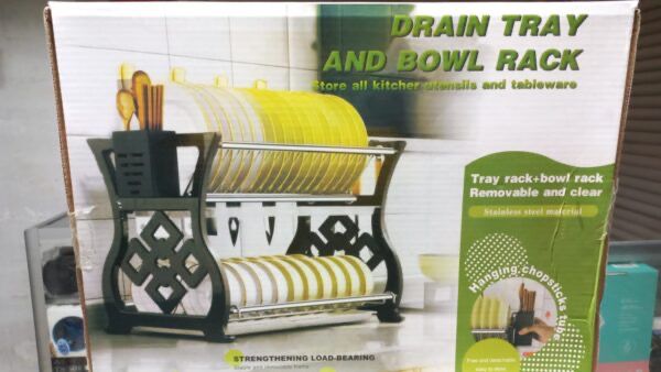 PLATERO ESCURRIDOR Pasta Metal 2 Niveles 2 bandeja 41x28x35cm (Cod.018)