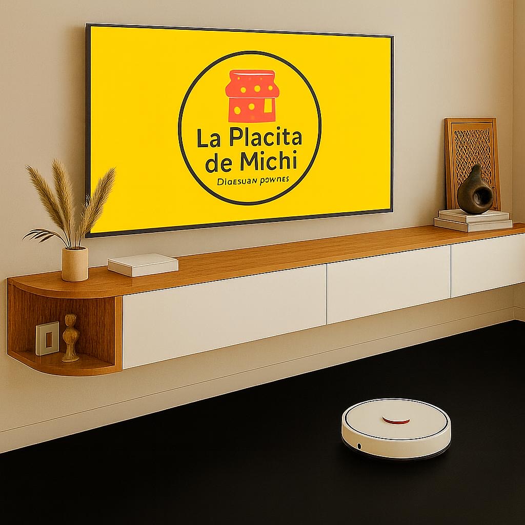 Mueble Flotante de TV 120cm – Diseño Moderno Color Madera & Blanco (Cod.7215-3) (120cm)
💰 RD$3,995